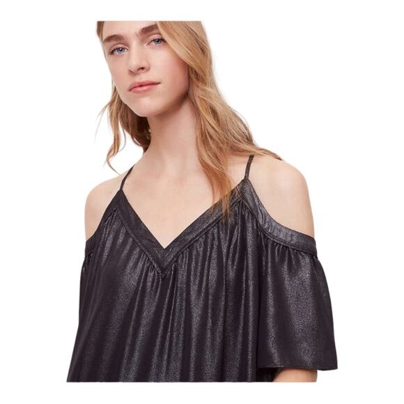 New ~ LOFT ~ Shimmer Cold Shoulder Cami Swing Tunic/ Mini ~ sz S - Picture 9 of 9